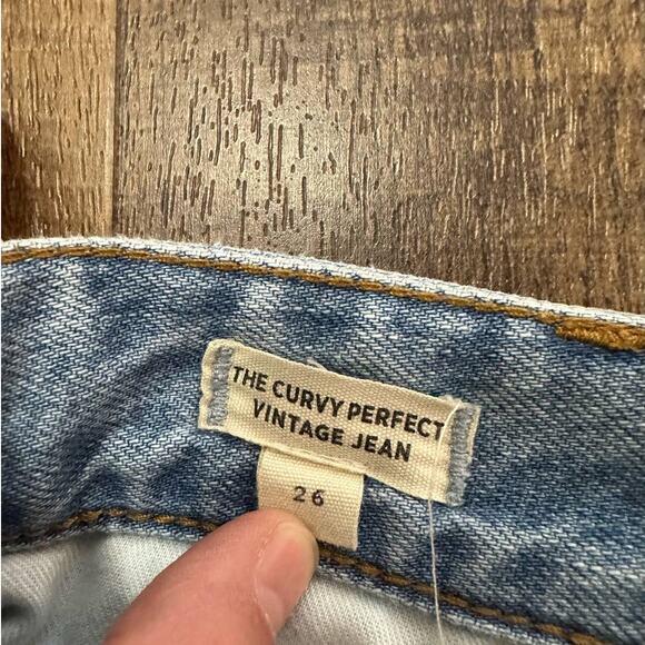 Madewell Curvy Perfect Vintage Jean in Fitzgerald Wash Size 26 - Picture 10 of 11